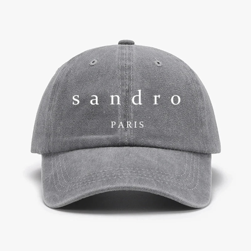 "Paris" Printed Baseball Cap Outdoor Fashion Accessories Adjustable Lightweight Fashion Handsome Unisex Sun Hat