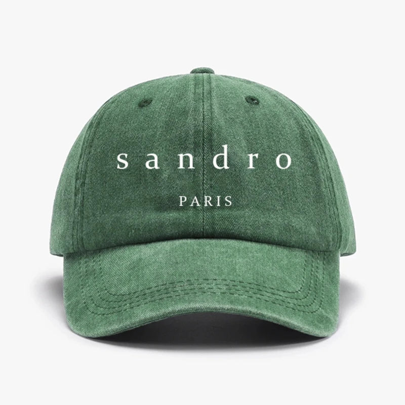 "Paris" Printed Baseball Cap Outdoor Fashion Accessories Adjustable Lightweight Fashion Handsome Unisex Sun Hat