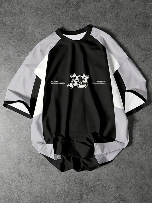 Men's Letter 78 Print Short Sleeve T-Shirt Summer Graphic Tee Baseball Jerseys Plus Size Women's Sport T-Shirt
