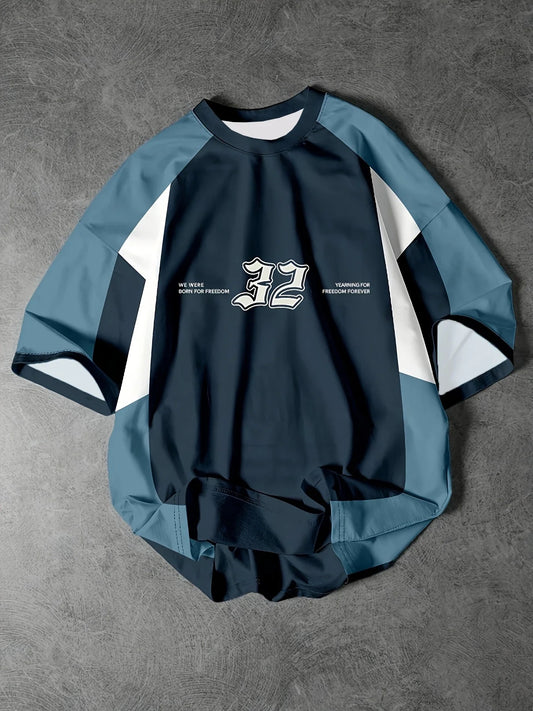 Men's Letter 78 Print Short Sleeve T-Shirt Summer Graphic Tee Baseball Jerseys Plus Size Women's Sport T-Shirt